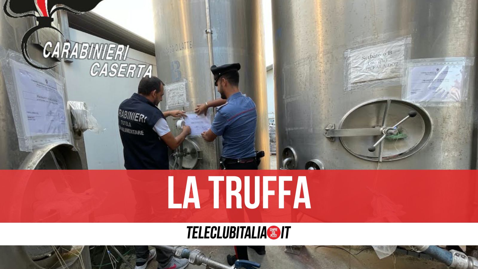 False mozzarelle di bufala DOP vendute in Italia e all’estero, 3 indagati nel casertano