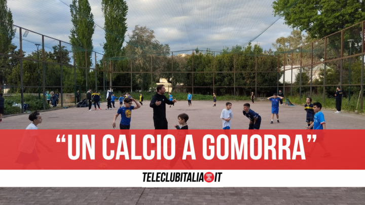 “Un calcio a Gomorra”, inaugurazione del campetto nel Parco Laudati a Secondigliano Napoli