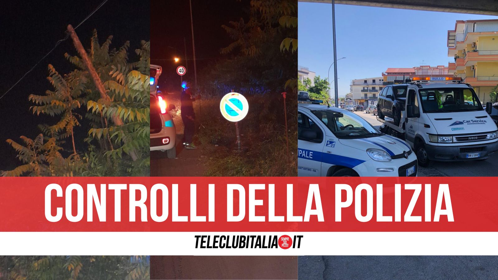 Sant’Antimo: auto contro palo dell’illuminazione pubblica, municipale intensifica i controlli