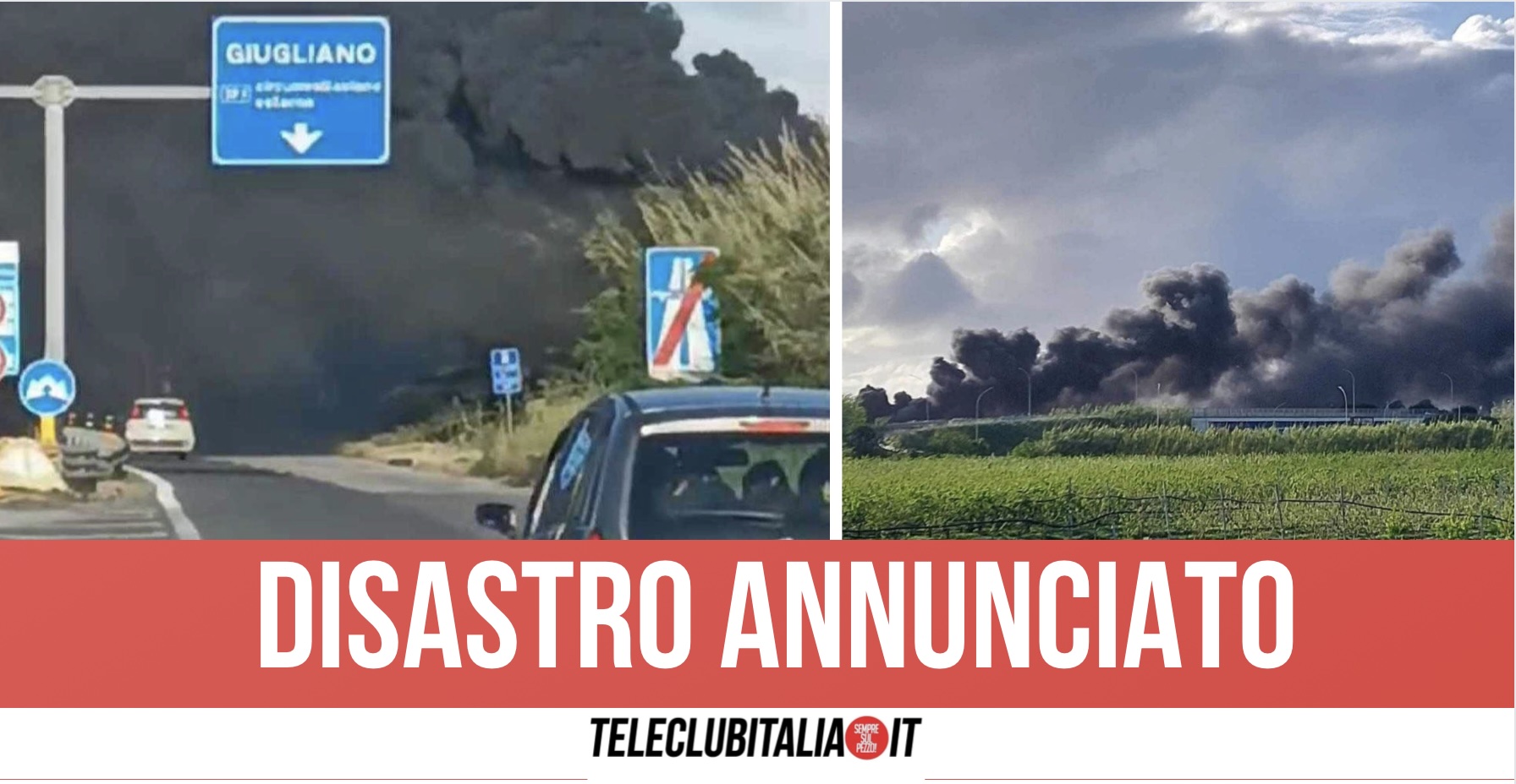 Incendio Giugliano Asse Mediano