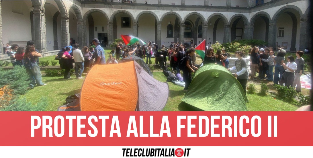 Napoli, studenti in tenda alla facoltà di Lettere per chiedere la pace in Palestina