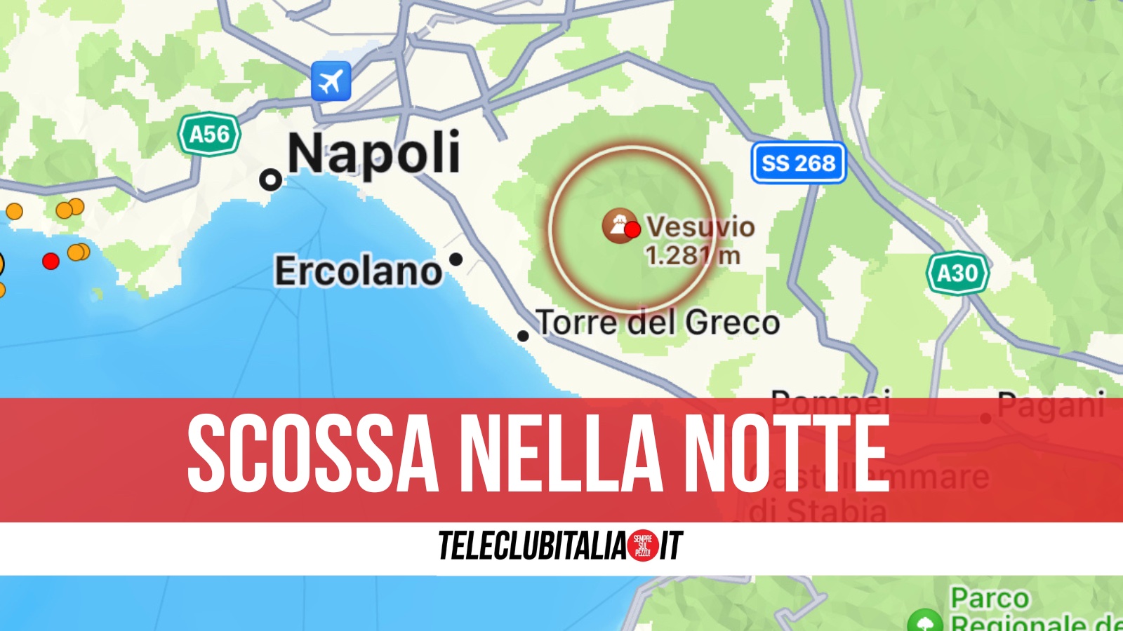 vesuvio scossa ercolano sabato 11 maggio