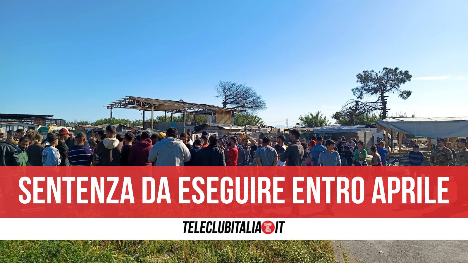 Giugliano corso da Teleclubitalia.it Giugliano in corso trattative per lo sgombero del campo rom