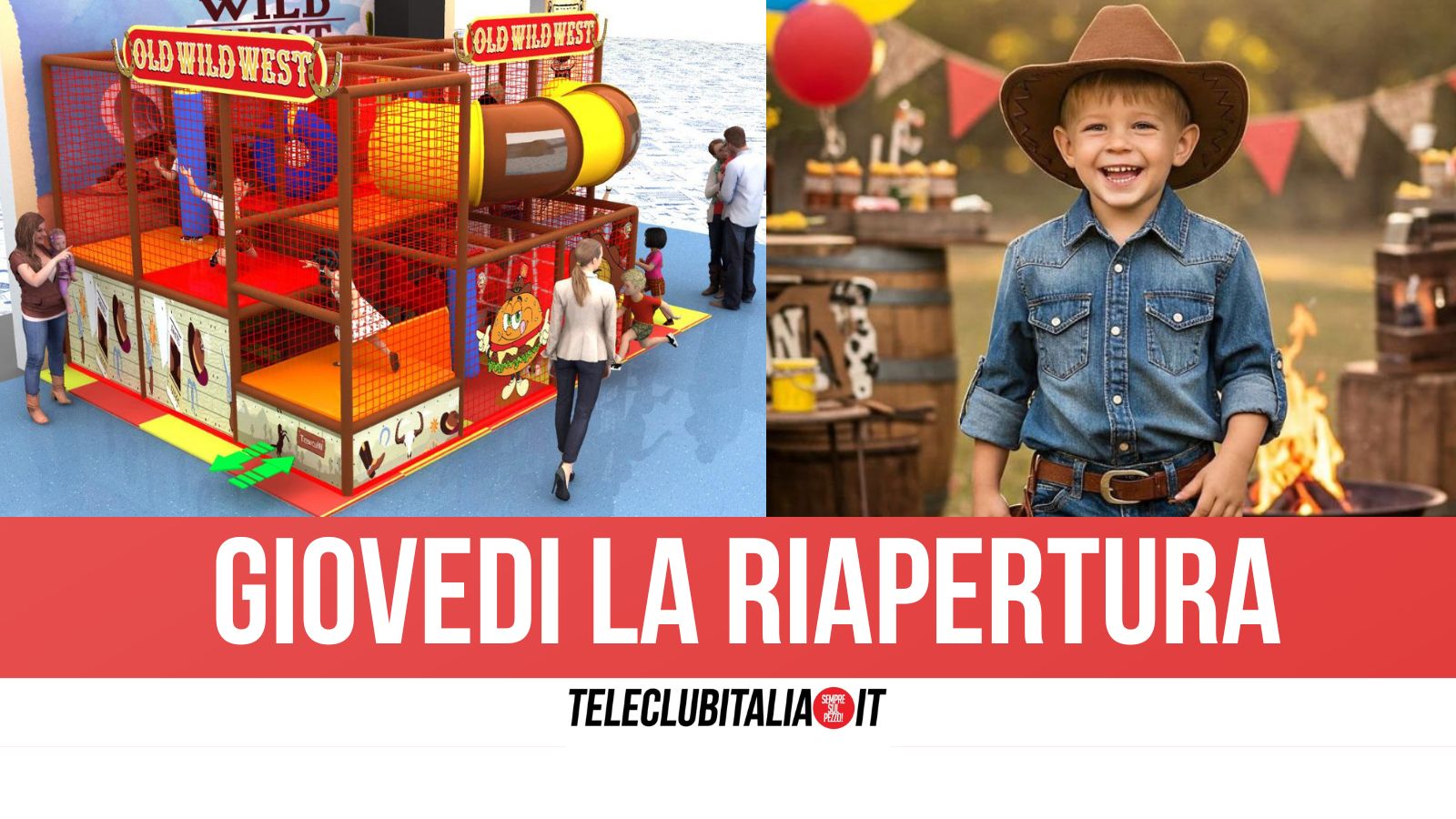 giugliano giovedi 22 maggio riapre old wild west al parco commerciale grande sud