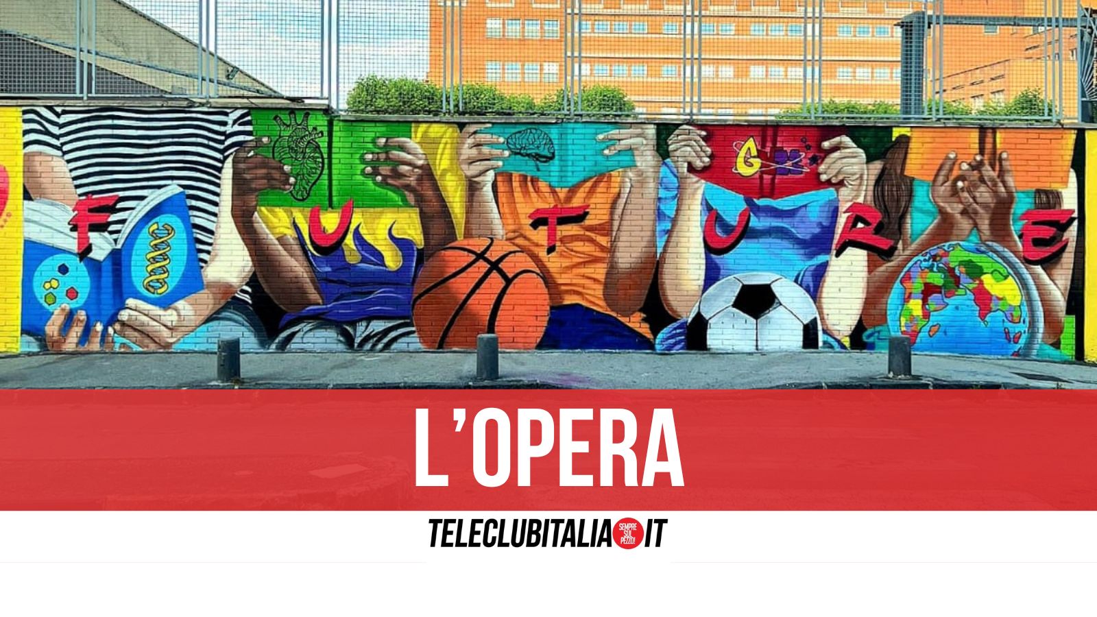 giugliano progetto per mano un murale sull edificio dell istituto fratelli maristi da Teleclubitalia.it giugliano progetto per mano un murale sull edificio dell istituto fratelli maristi