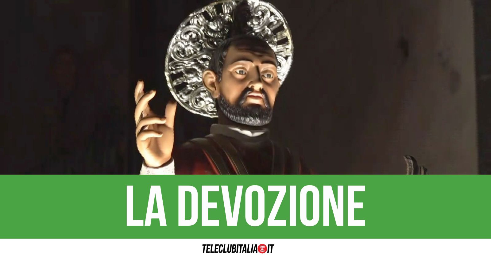 san marcellino al via i festeggiamenti ieri l intronizzazione in diretta televisiva