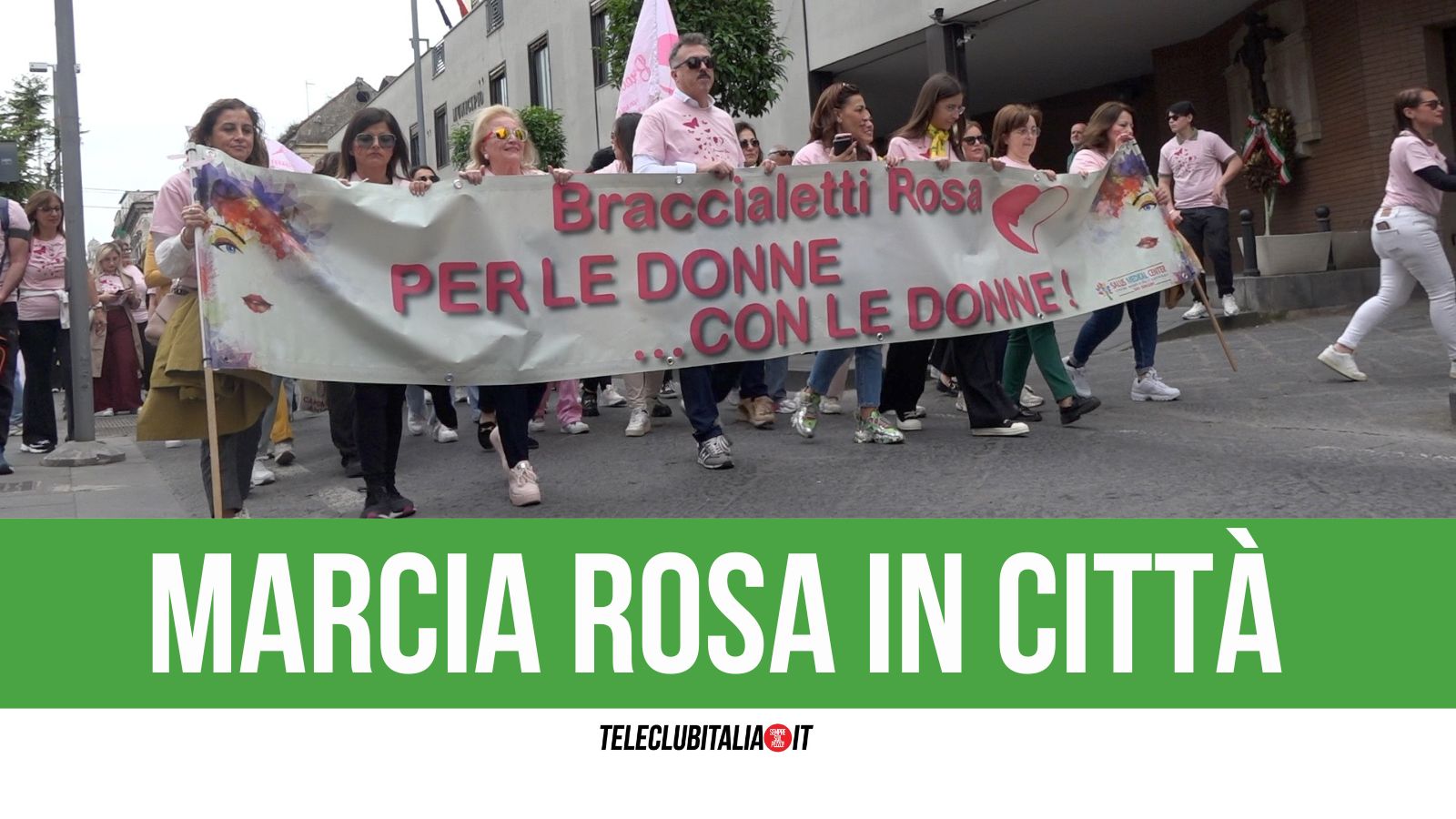 giugliano in tanti ieri alla marcia di braccialetti rosa walk for women da Teleclubitalia.it giugliano in tanti ieri alla marcia di braccialetti rosa walk for women