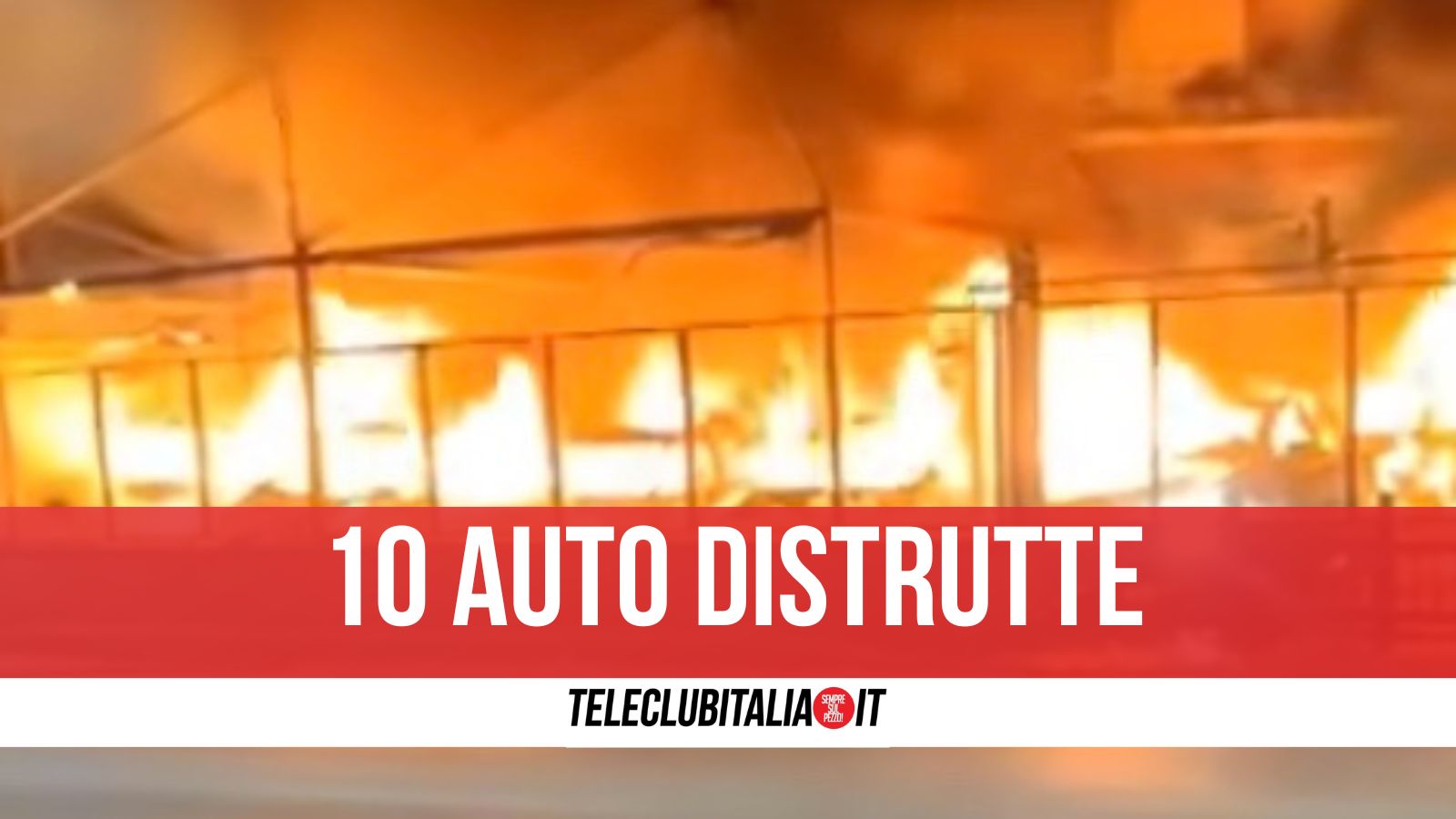Incendio devastante a Marano: in fiamme concessionaria d’auto Incendio devastante a Marano: in fiamme concessionaria d’auto