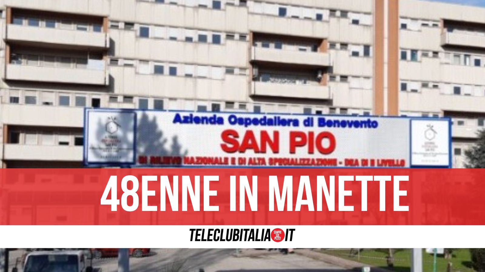 Benevento, tenta ricovero per dormire in ospedale: sputi e schiaffi al medico