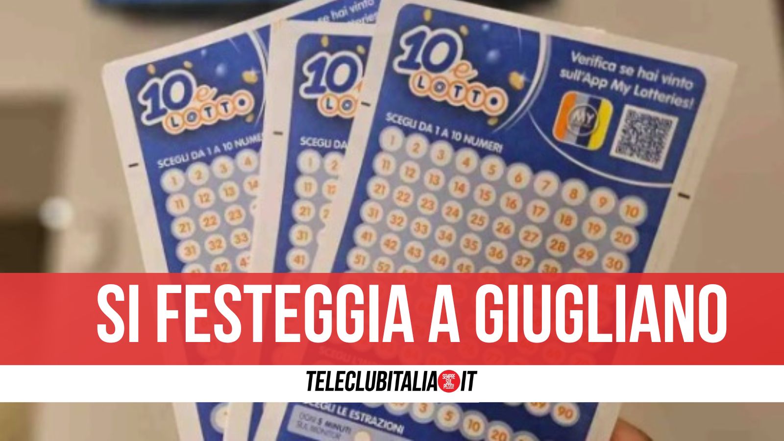Giugliano festeggia con il 10eLotto: centrati 18mila euro con un 6 Doppio Oro Giugliano festeggia con il 10eLotto: centrati 18mila euro con un 6 Doppio Oro