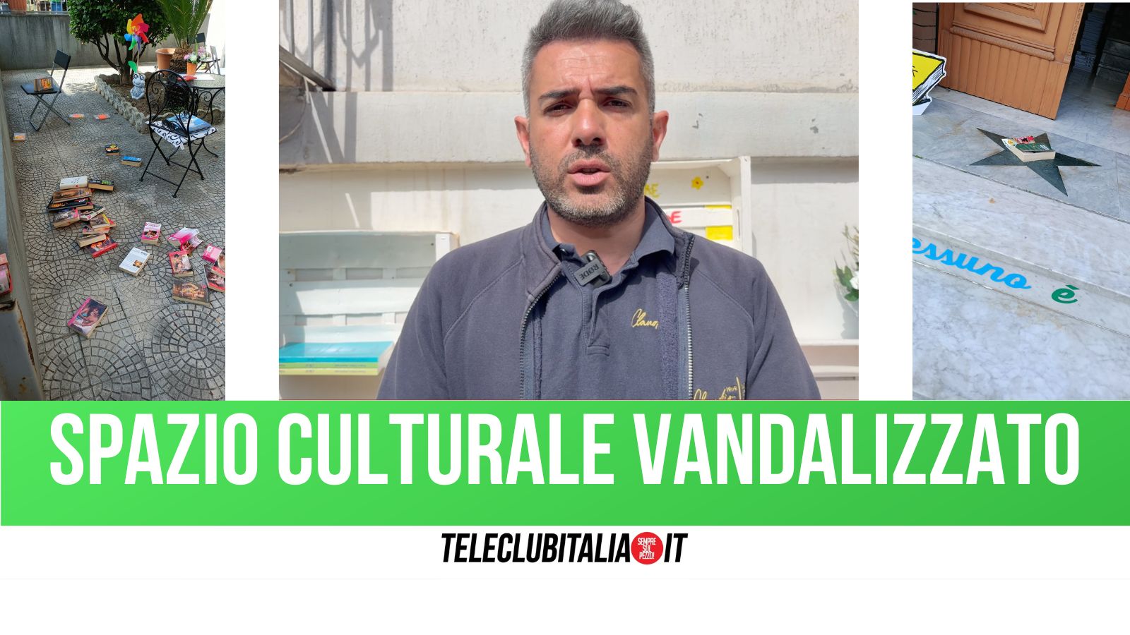 Vandalizzato lo spazio culturale della libreria Claudio, il titolare: “non ci fermiamo” Vandalizzato lo spazio culturale della libreria Claudio, il titolare: “non ci fermiamo”