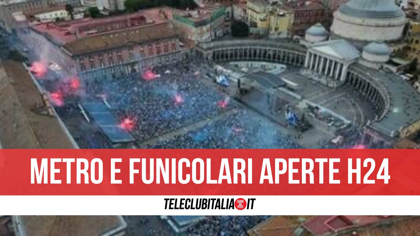 napoli lungomare pedonalizzato e metro linea 1 no stop in vista del match scudetto