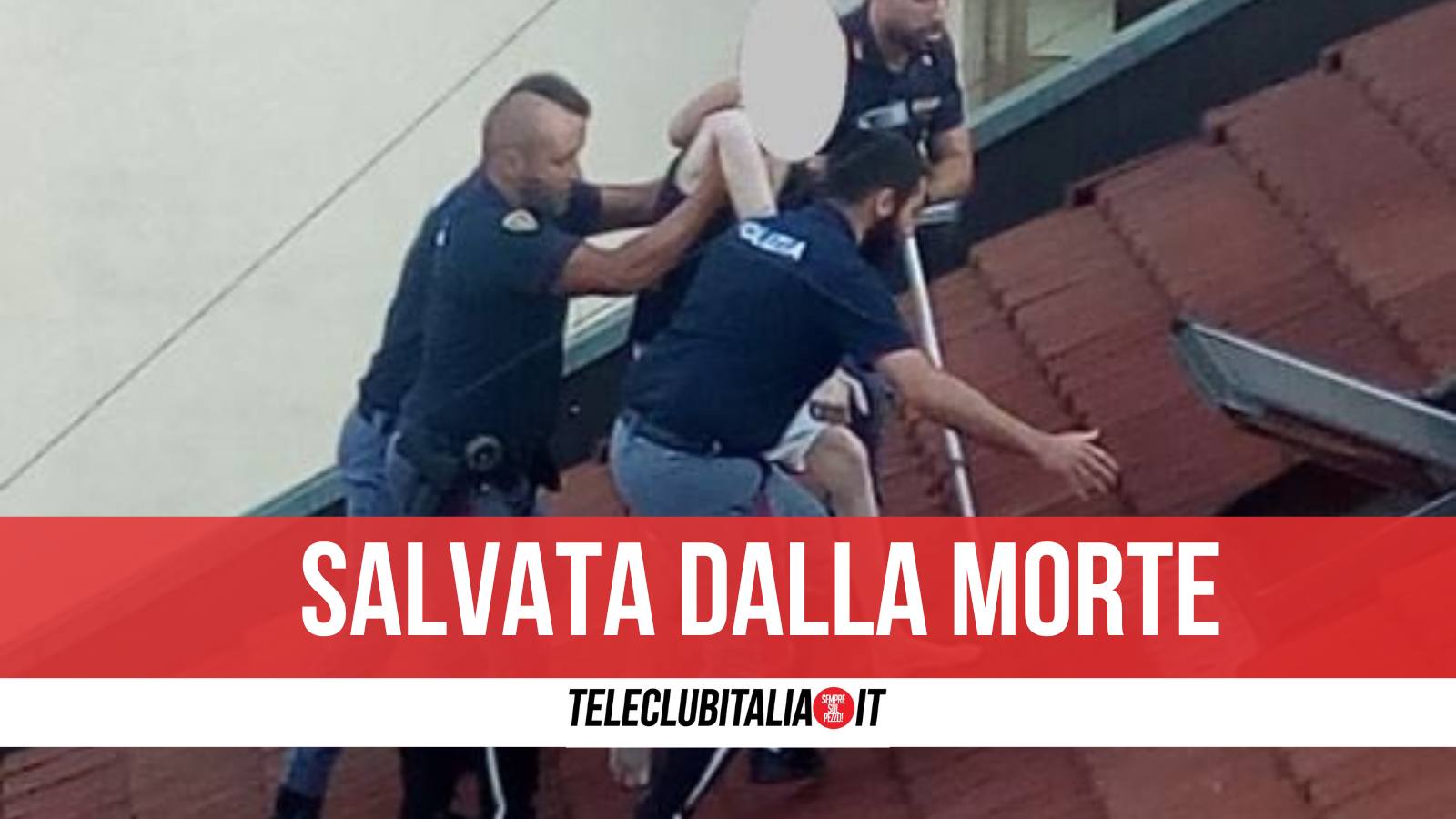 Maddaloni minaccia da Teleclubitalia.it maddaloni minaccia di lanciarsi dal balcone angeli in divisa salvano 55enne