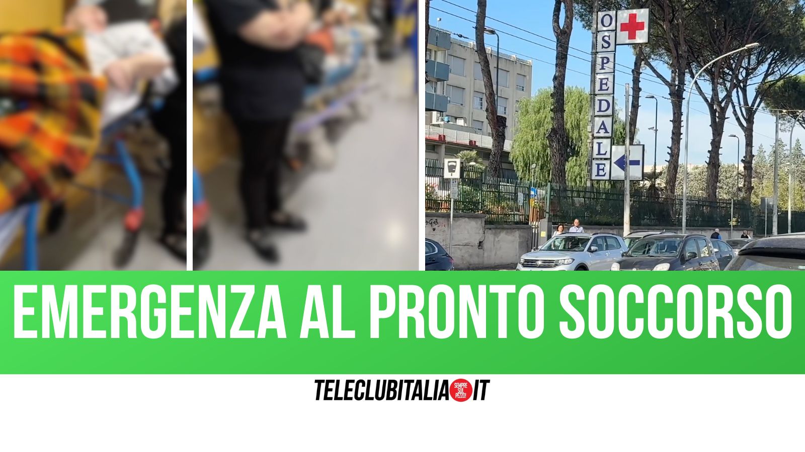 Ospedale Moscati da Teleclubitalia.it ospedale moscati di aversa sovraffollamento al pronto soccorso pazienti su barelle nei corridoi