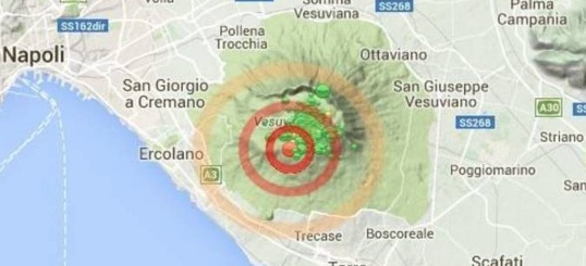 Terremoto a Napoli, scossa ai piedi del Vesuvio