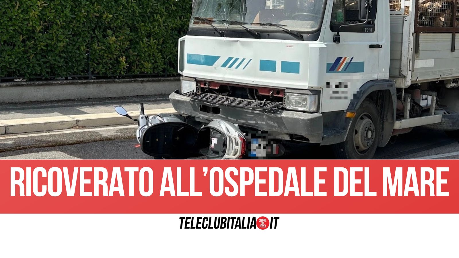 Vico Equense. Scontro frontale tra scooter e autocarro sulla SS145: ferito un 21enne Vico Equense. Scontro frontale tra scooter e autocarro sulla SS145: ferito un 21enne