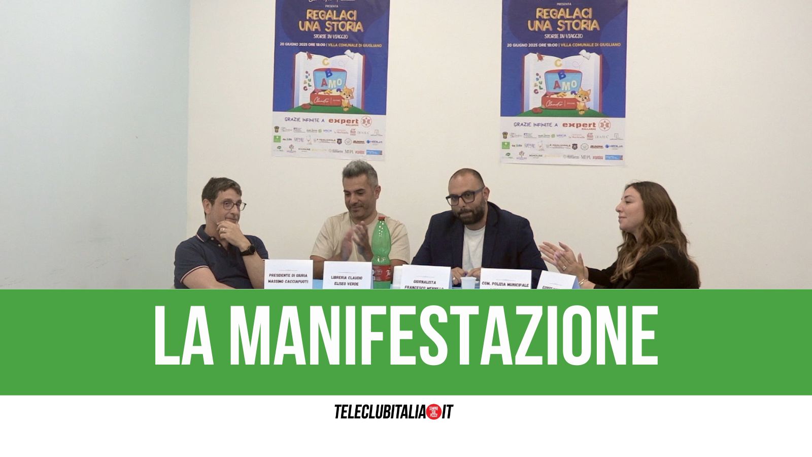 Giugliano, presentata la quarta edizione di “Regalaci una storia”. Venerdì gran finale in villa comunale Giugliano, presentata la quarta edizione di “Regalaci una storia”. Venerdì gran finale in villa comunale