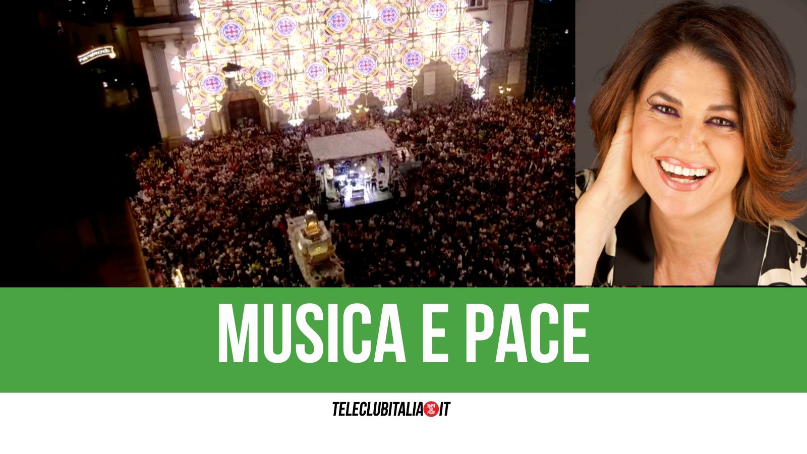 giugliano festeggiamenti grande attesa per una voce per la pace madrina della serata monica sarnelli