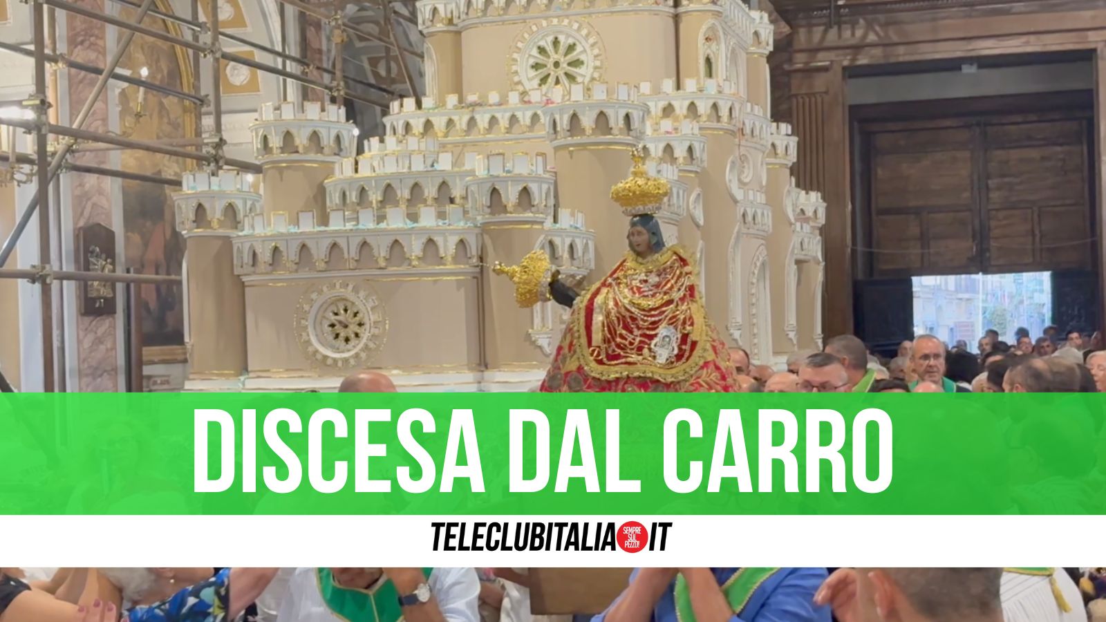 Madonna della Pace, discesa dal carro e lotteria Madonna della Pace, discesa dal carro e lotteria