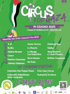 "CIRCUS FOR GAZA", giornata a sostegno della causa del popolo palestinese