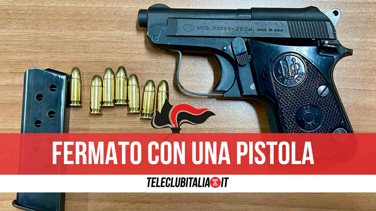 Villaricca, in strada con una pistola: fermato e arrestato 24enne Villaricca, in strada con una pistola: fermato e arrestato 24enne