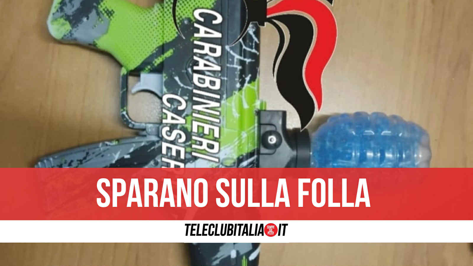 aversa sparano pallini di gomma da auto in corsa contro i passanti denunciati due giovani