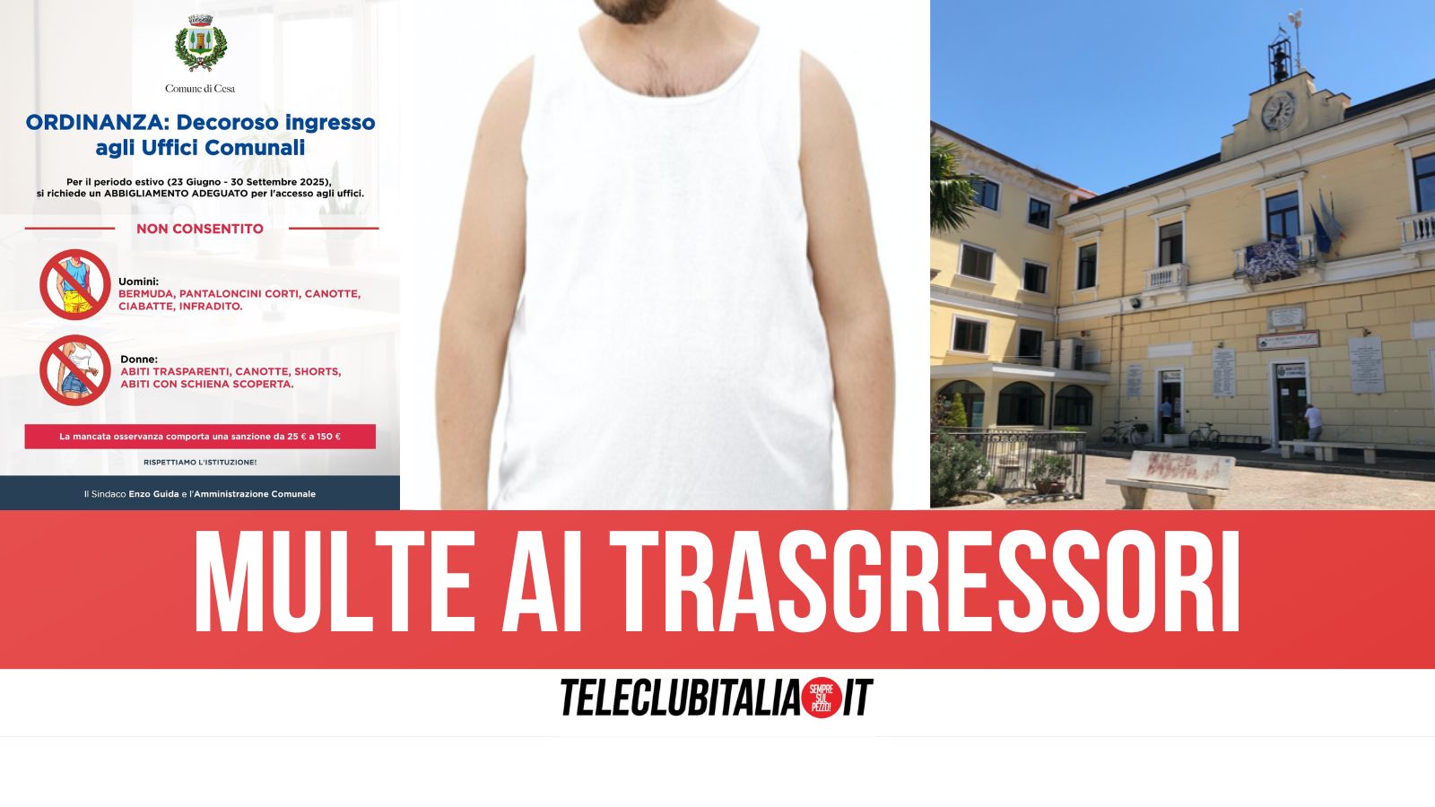 cesa niente canotte e shorts negli uffici comunali scoppia la polemica sull8217ordinanza anti trasandati