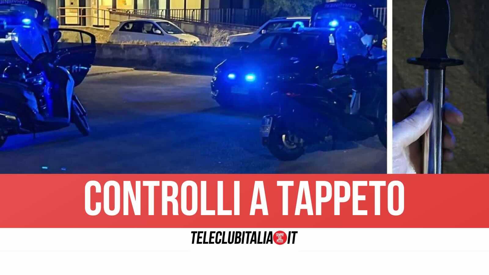 aversa controlli sulla movida tre denunciati due sono minori sanzioni e sequestro di alimenti in un bar