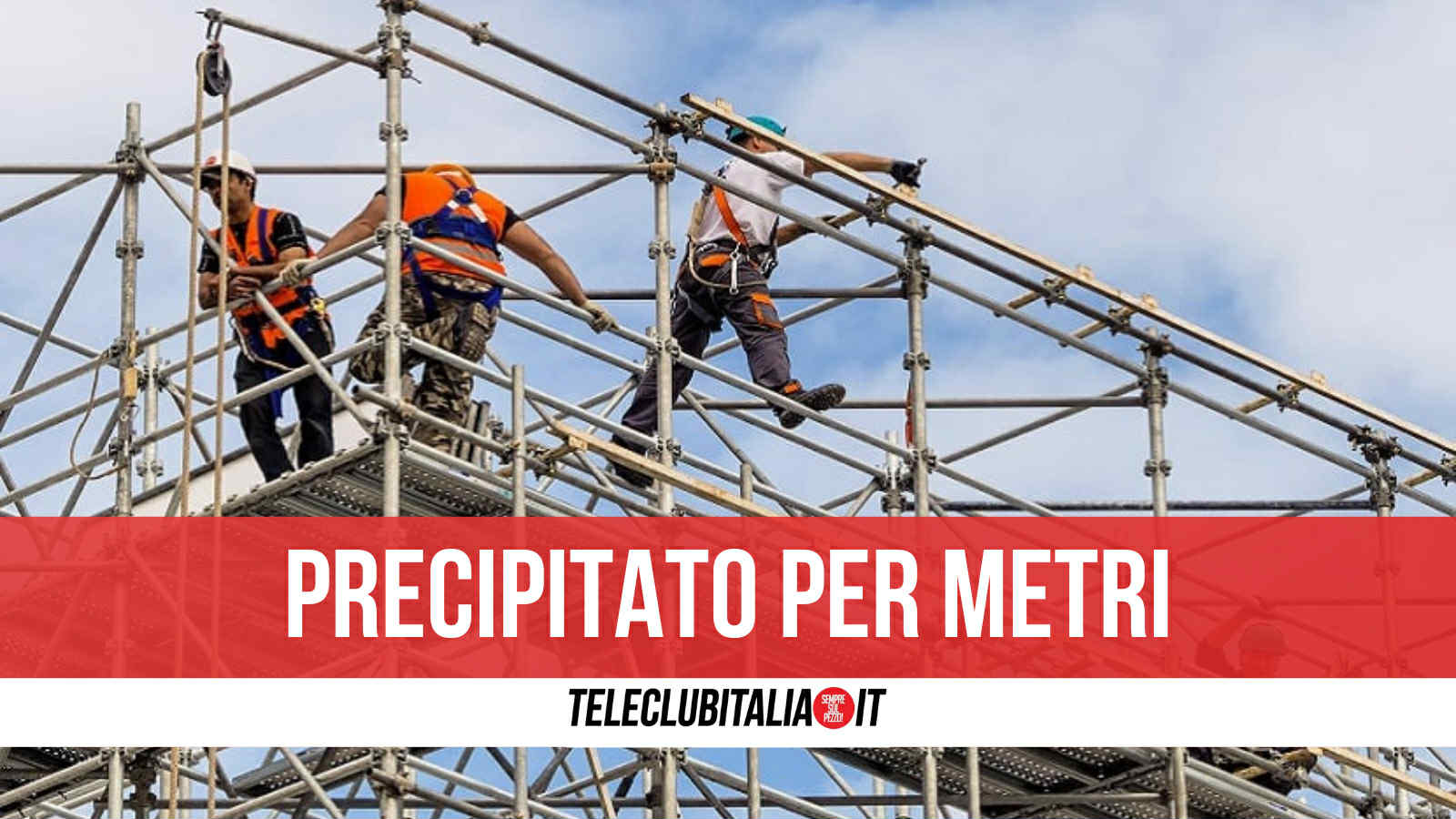 incidente sul lavoro nel salernitano operaio con trauma cranico dopo caduta da impalcatura