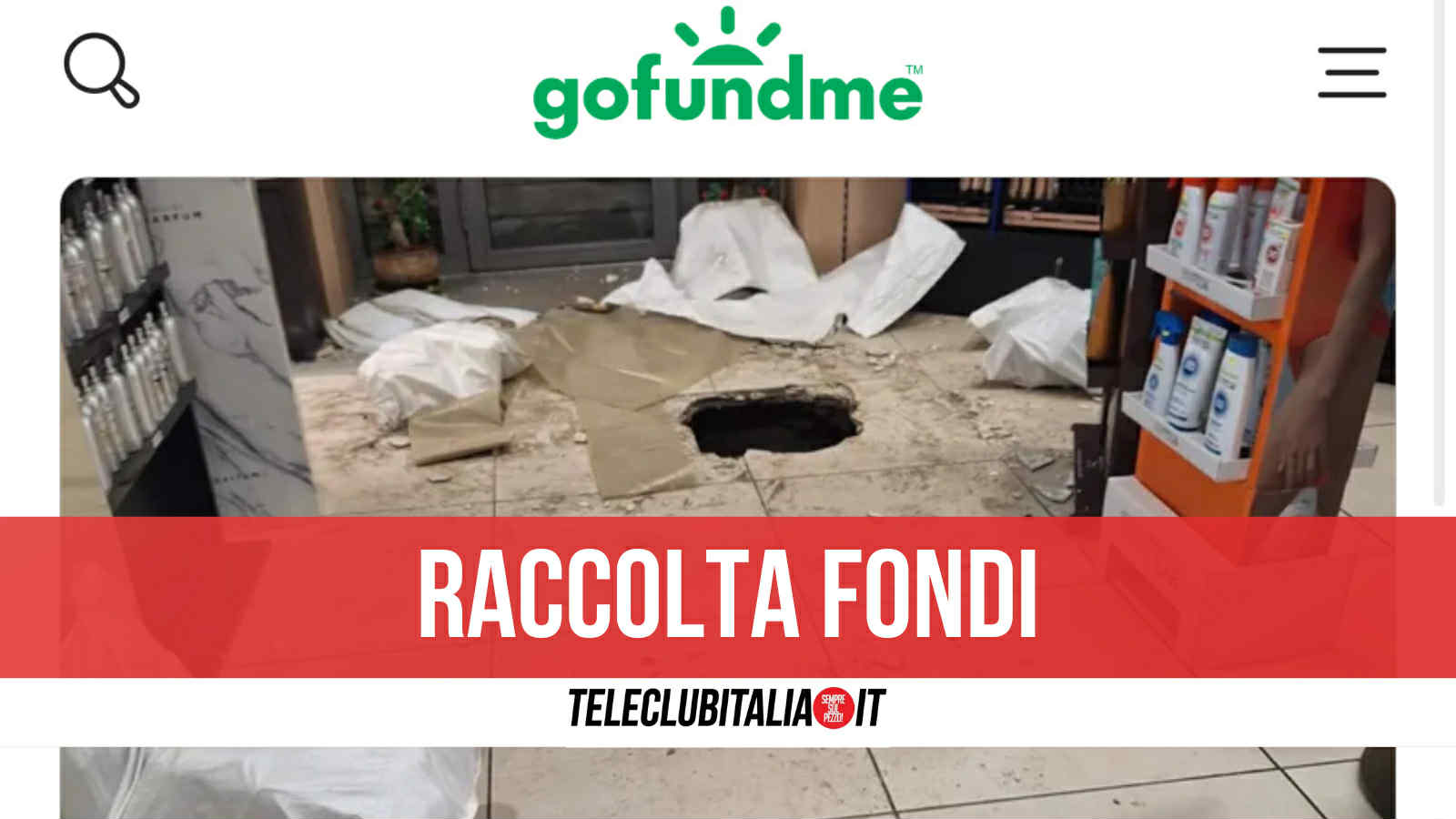 Giugliano, furto da migliaia di euro alla profumeria Aristocratica: parte la raccolta fondi Giugliano, furto da migliaia di euro alla profumeria Aristocratica: parte la raccolta fondi