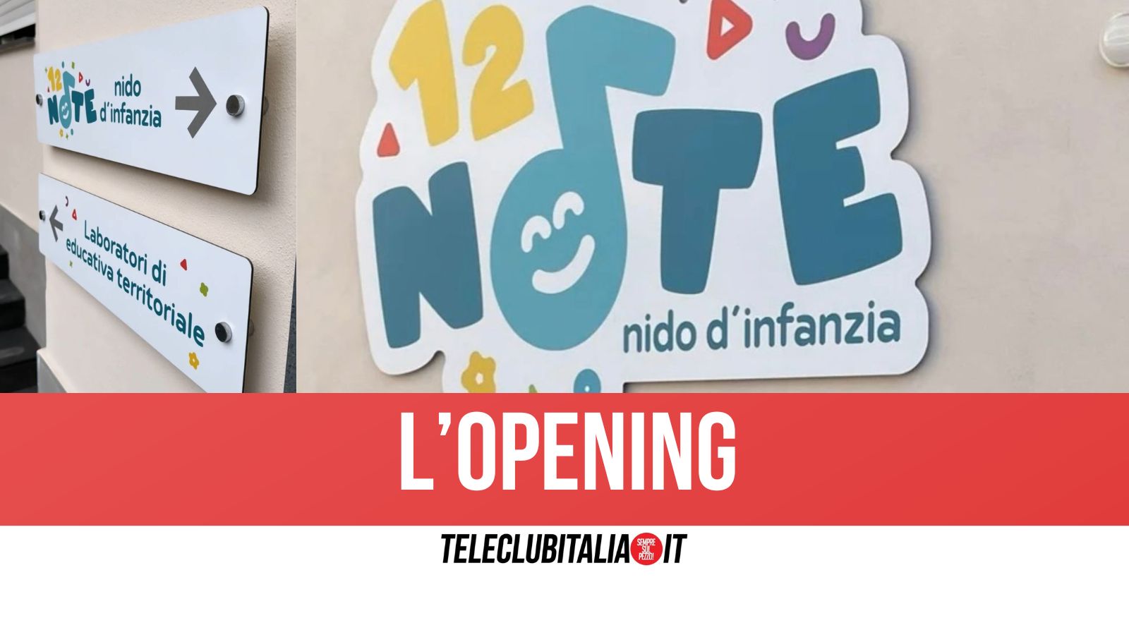 Giugliano, apre il “Nido d’infanzia 12 note”: giovedi l’opening in via Filippo Caruso Giugliano, apre il “Nido d’infanzia 12 note”: giovedi l’opening in via Filippo Caruso