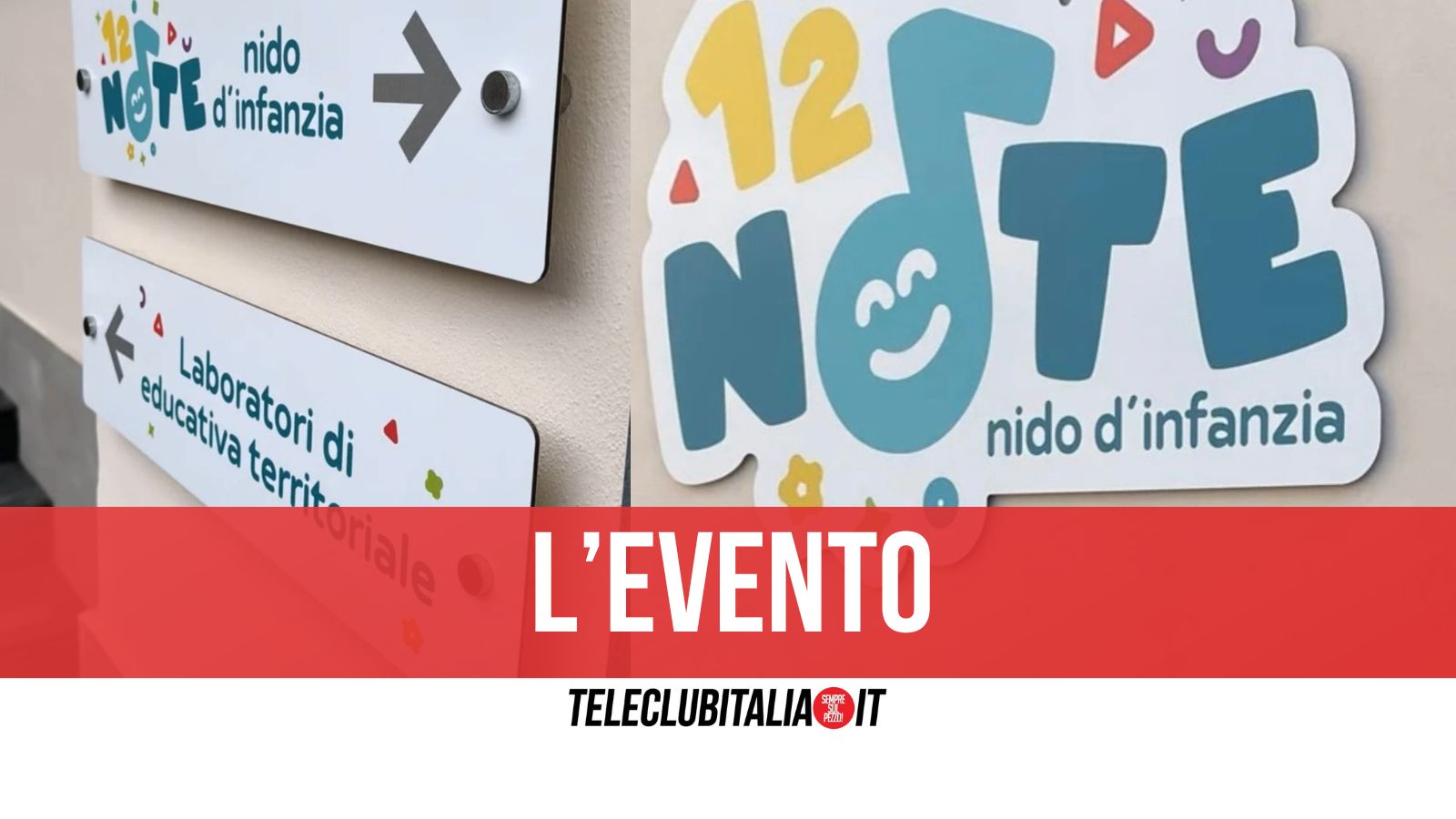 Giugliano, “Nido d’infanzia 12 note” apre le porte a tutti: giovedi l’evento in via Filippo Caruso Giugliano, “Nido d’infanzia 12 note” apre le porte a tutti: giovedi l’evento in via Filippo Caruso