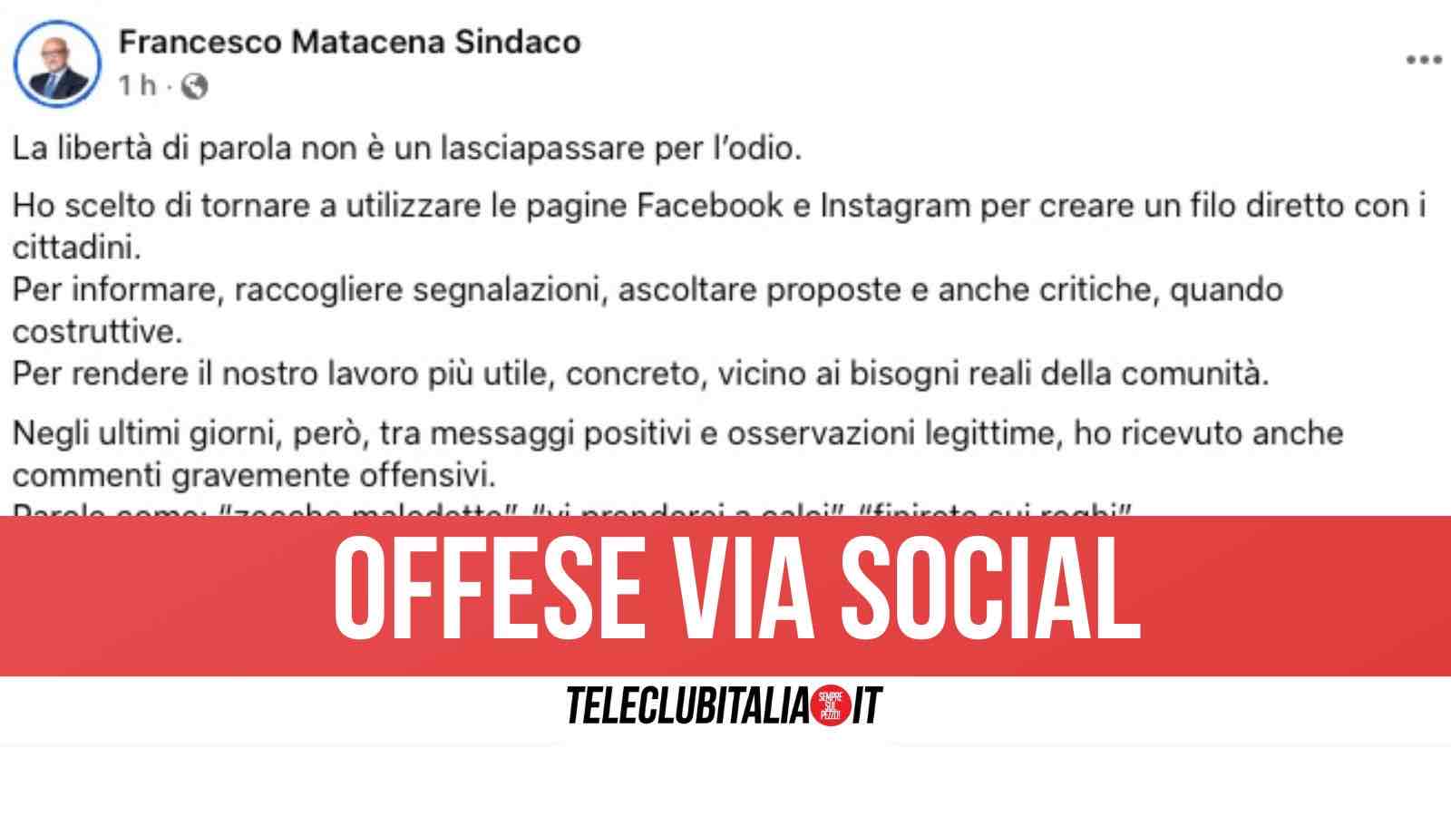Aversa, insulti e minacce al sindaco Matacena sui social: “Il rispetto è un dovere, non un’opinione” Aversa, insulti e minacce al sindaco Matacena sui social: “Il rispetto è un dovere, non un’opinione”