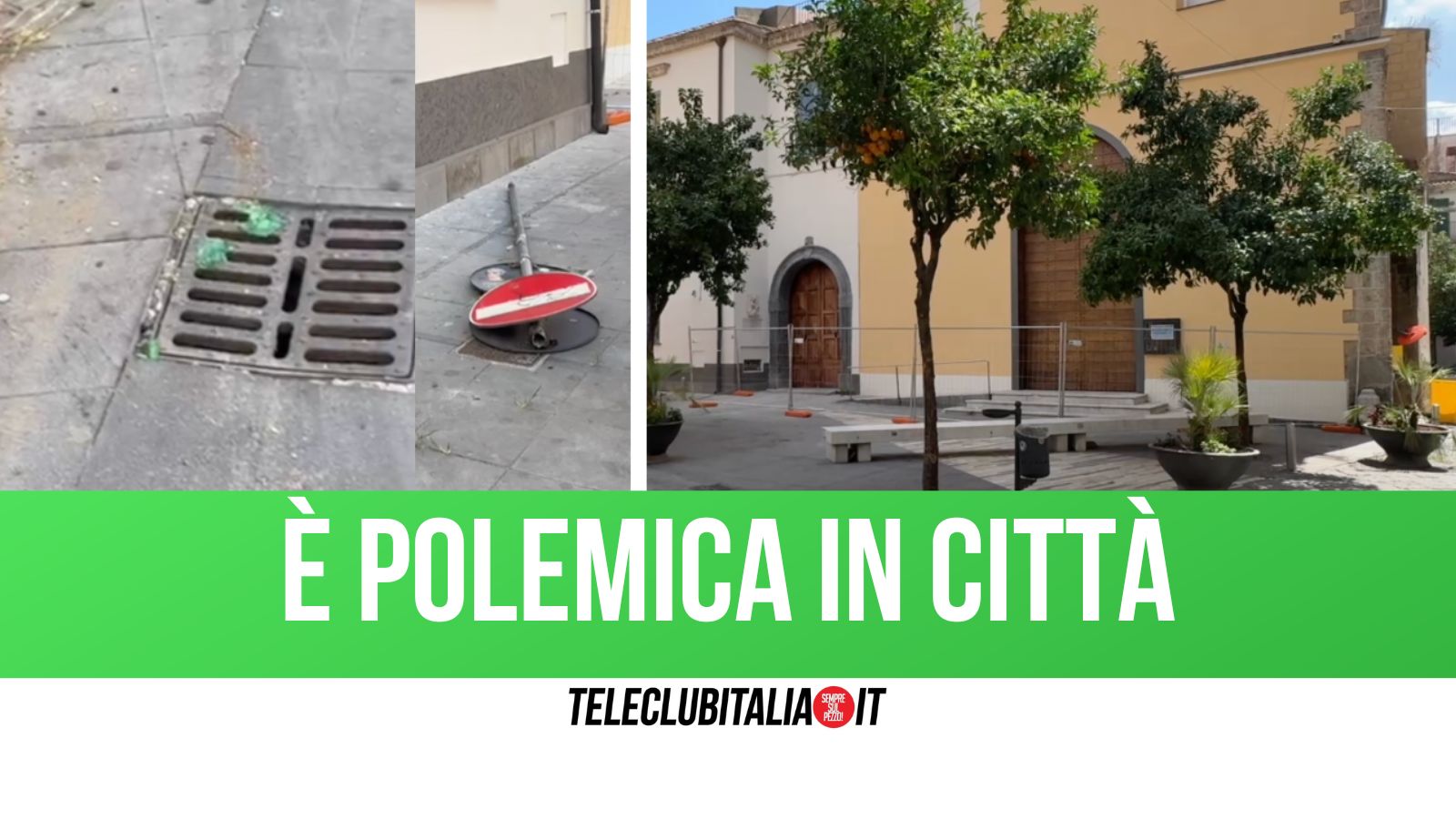 Aversa, sagrato nel degrado dopo la movida: è polemica in città