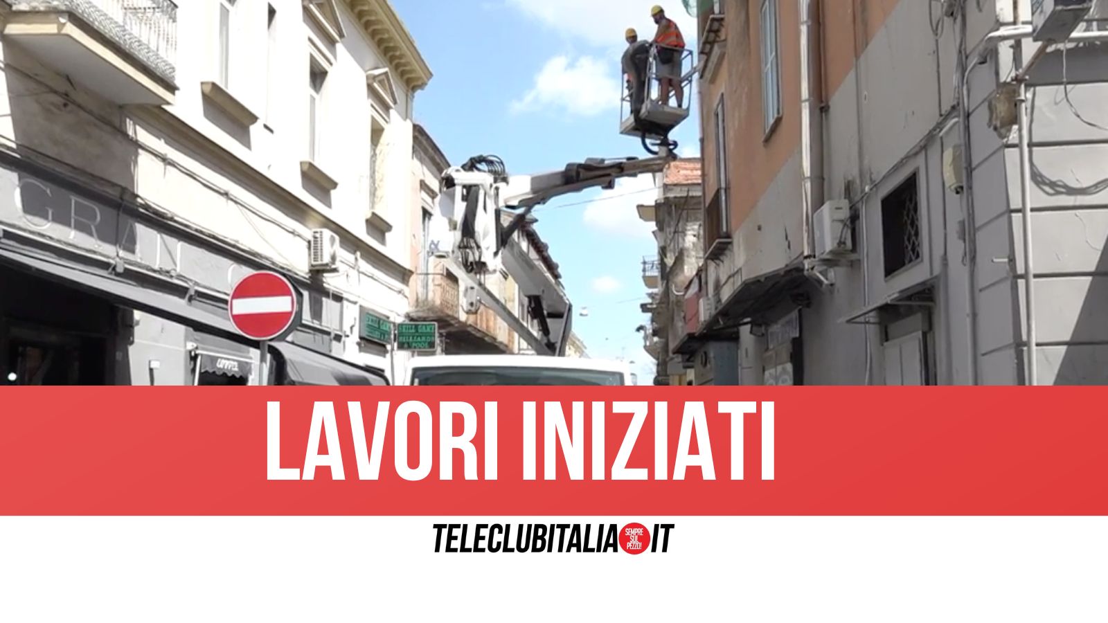 Giugliano, al via i lavori al Corso Campano da parte della proprietà Giugliano, al via i lavori al Corso Campano da parte della proprietà