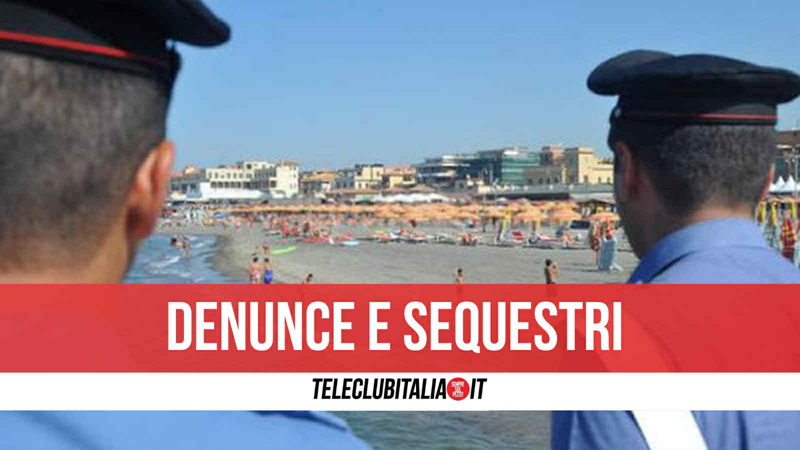 varcaturo blitz interforze agli stabilimenti balneari scattano denunce e sequestri per abusivismo