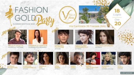 Fashion Gold Party 2025: moda, spettacolo e stelle del cinema a Villa Flavia