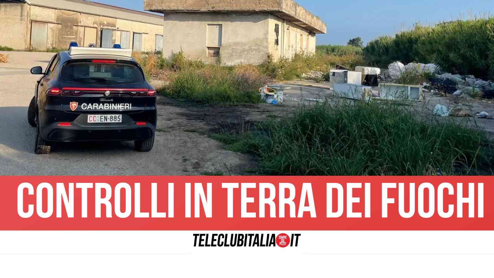 mondragone sequestrata discarica abusiva rifiuti pericolosi abbandonati in un8217area di 450 metri quadrati