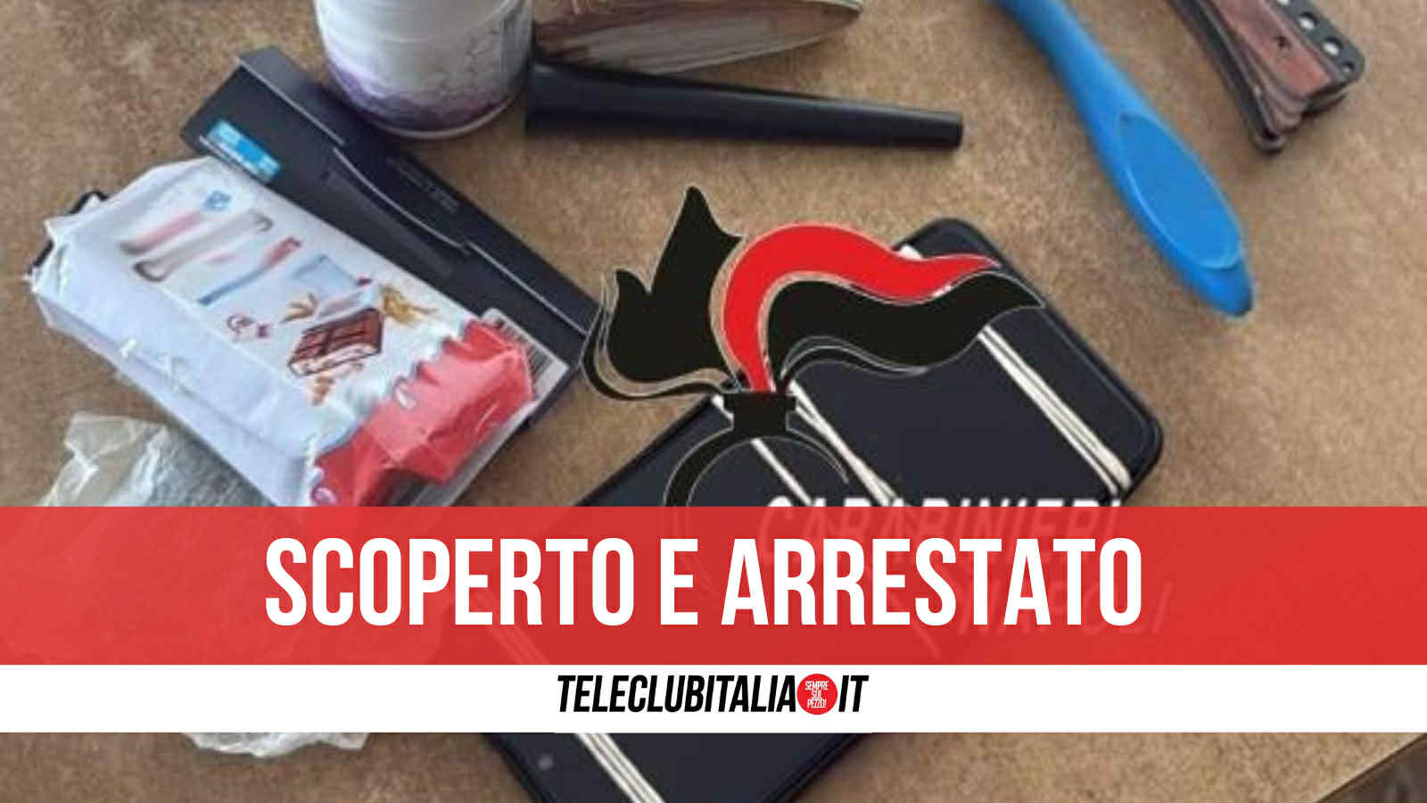 capri pusher appassionato di dolci stecche di hashish nascoste nelle barrette di cioccolato