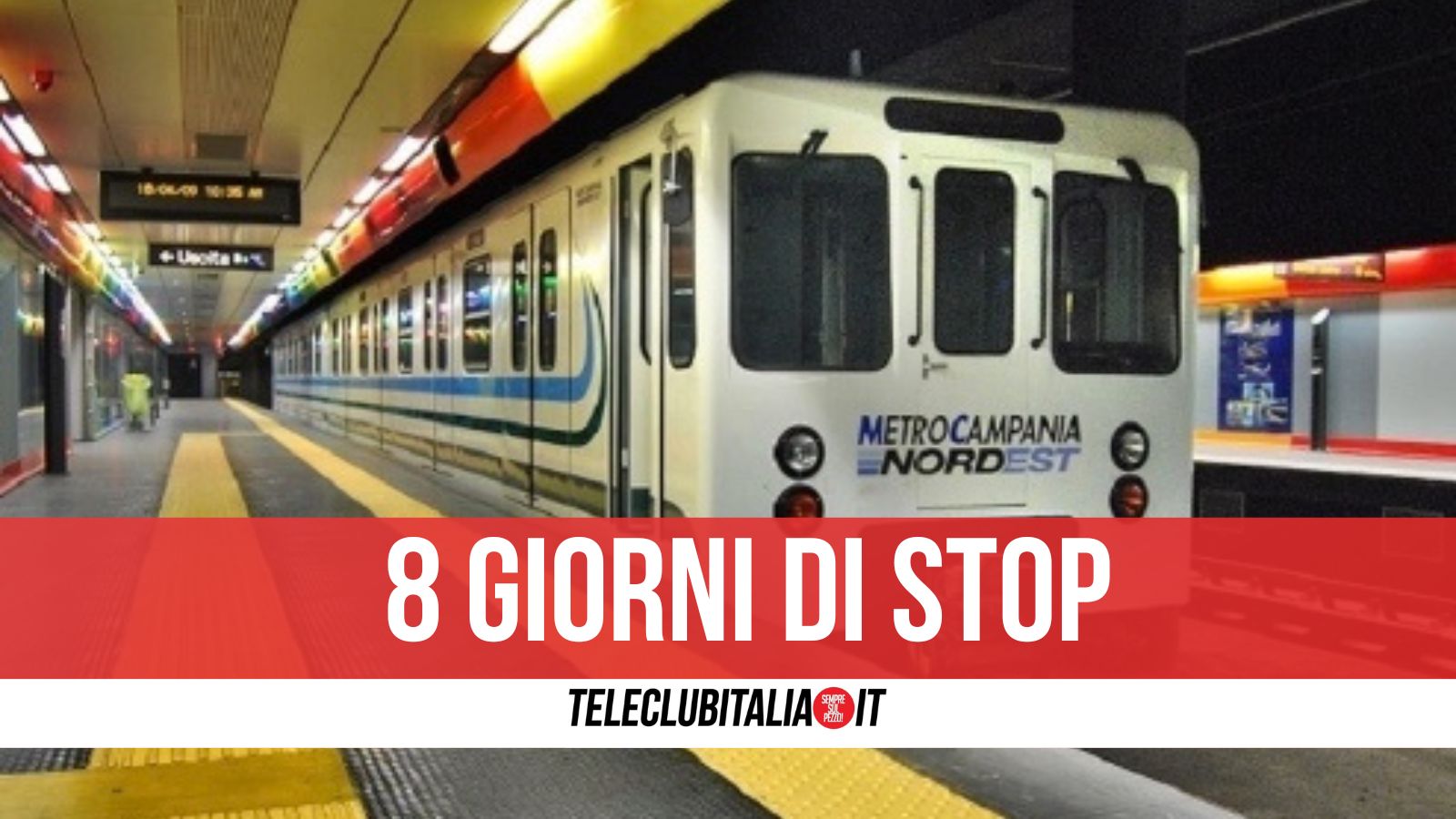 EAV, sospensione temporanea della linea Metropolitana Piscinola – Aversa Centro dal 24 agosto al 1 settembre