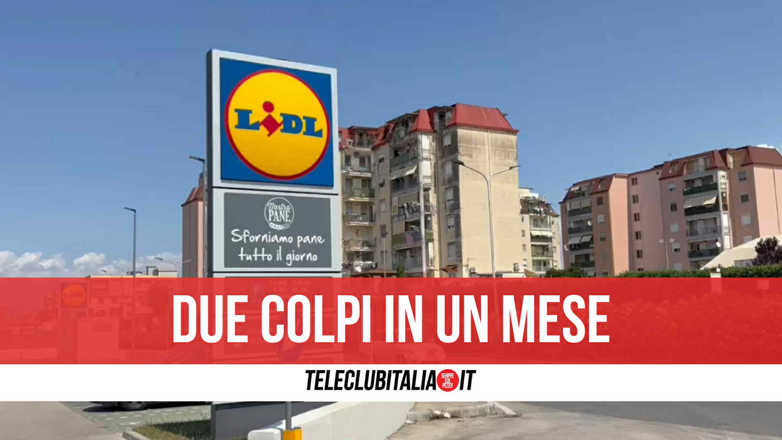 giugliano rapina al supermercato lidl di via pigna caccia alla banda