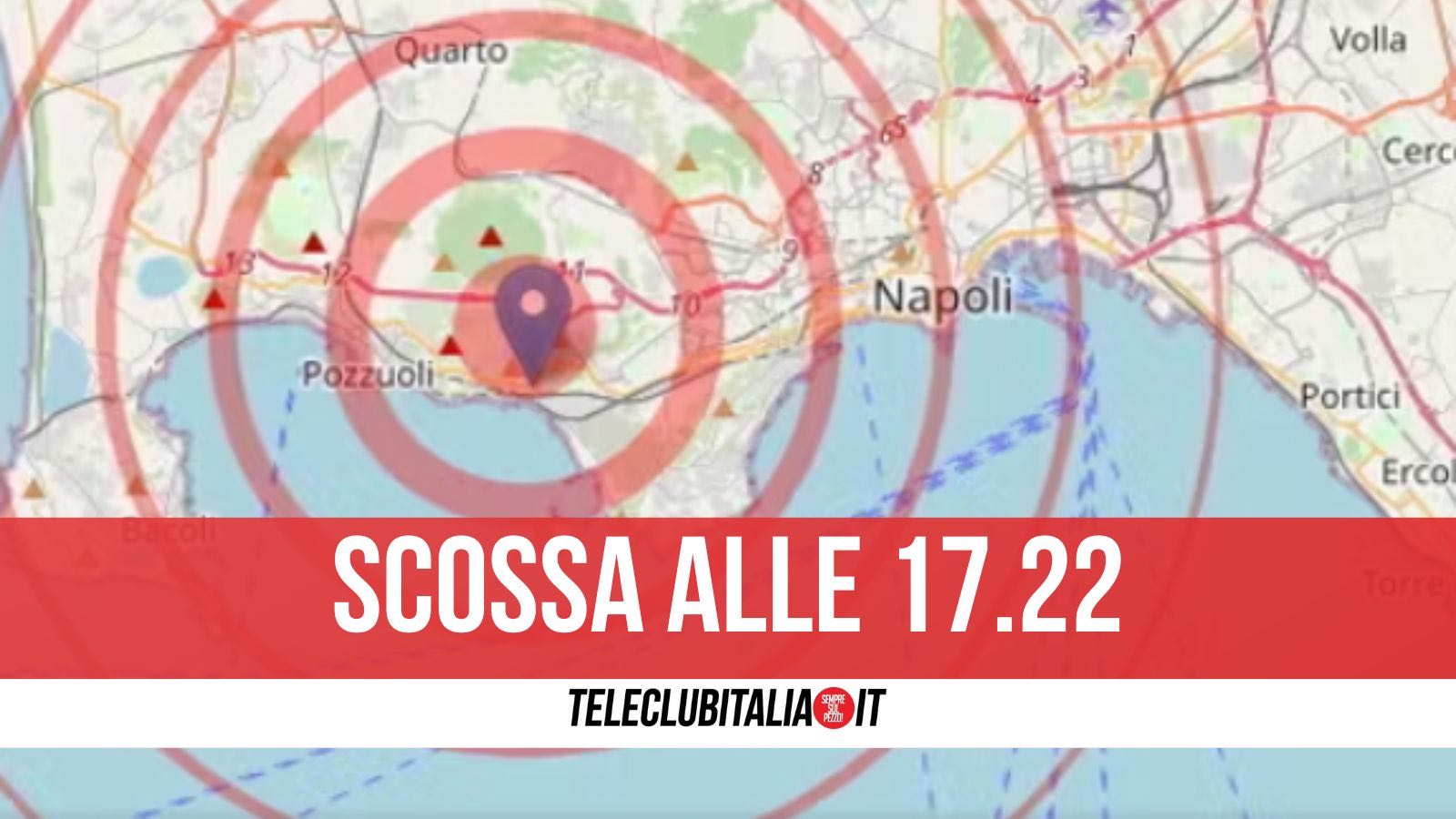 Campi Flegrei, la terra trema ancora: scossa 3.3 avvertita nel pomeriggio Campi Flegrei, la terra trema ancora: scossa 3.3 avvertita nel pomeriggio