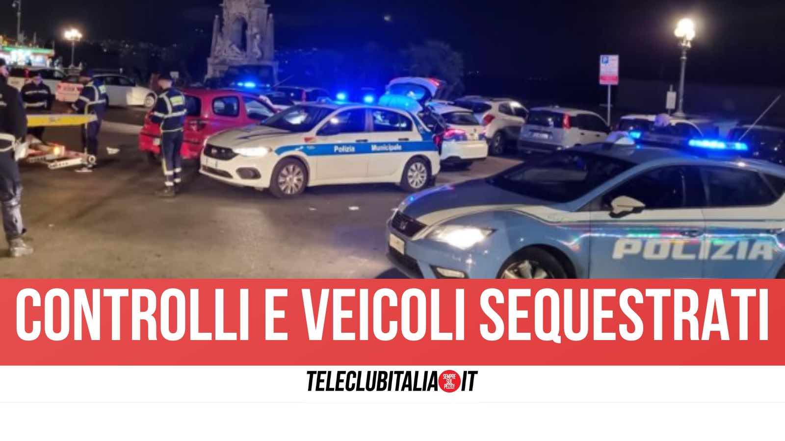 Napoli, controlli nella movida di Mergellina: decine di persone identificate e sequestri di veicoli Napoli, controlli nella movida di Mergellina: decine di persone identificate e sequestri di veicoli