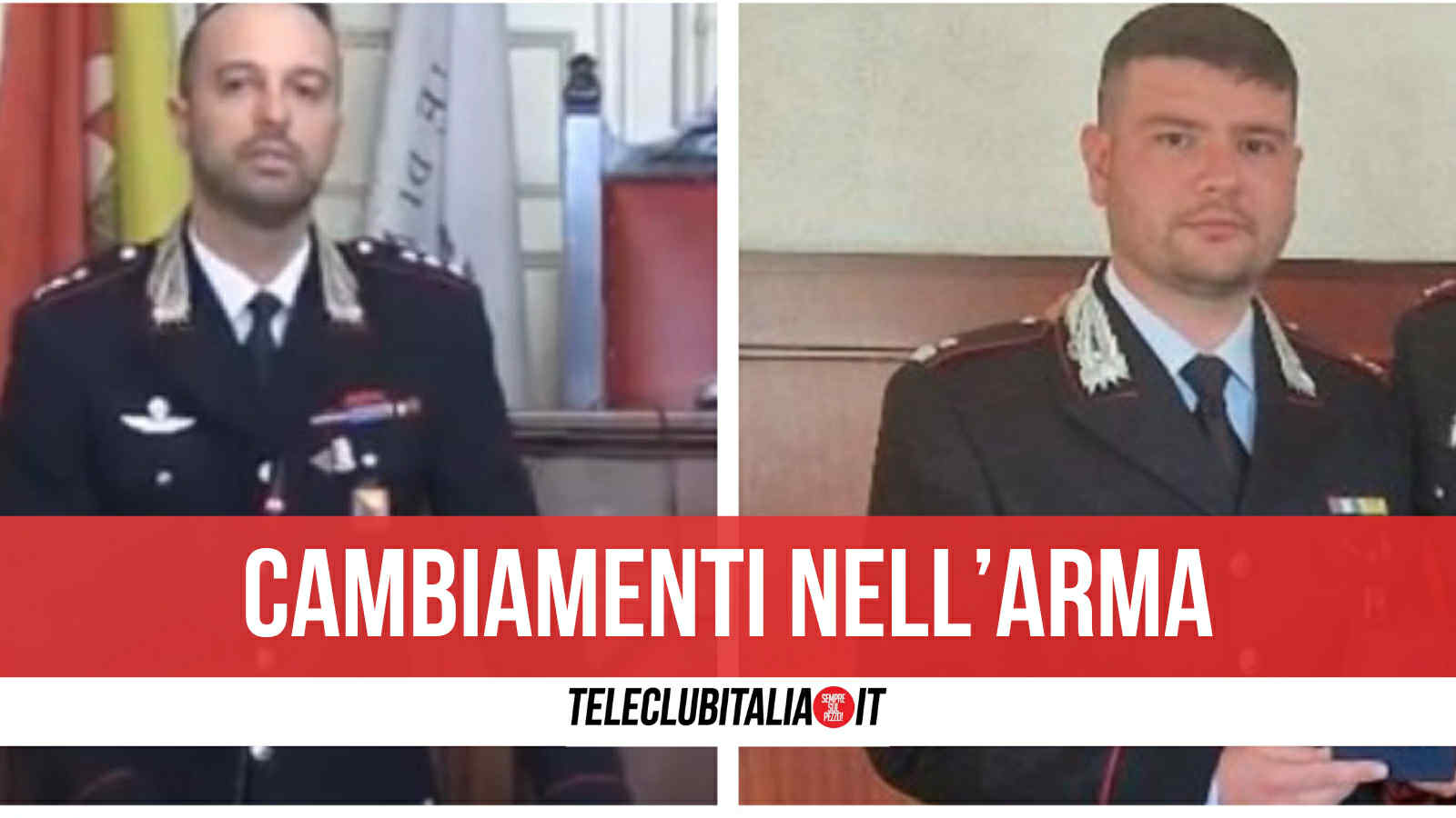 Aversa, cambio al vertice dei Carabinieri: arrivano capitano Bizzarro e maggiore Perrone