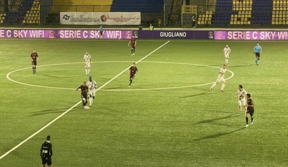 Il Sorrento espugna il De Cristofaro: Giugliano ko, Cuccurullo firma il gol decisivo del derby