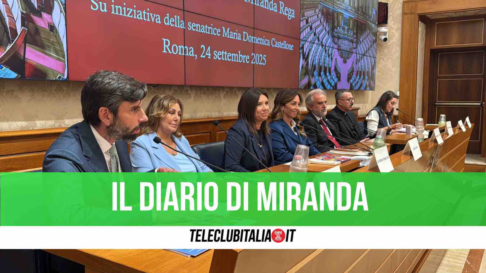 “Raccontami di me”, il libro di Miranda Rega presentato in Senato
