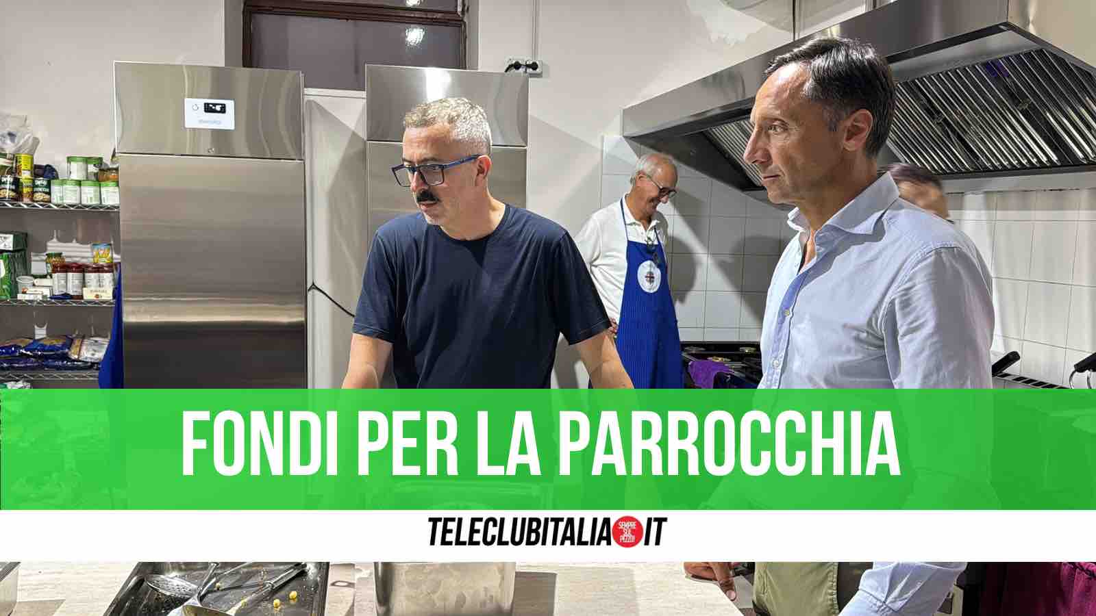 cucina industriale per mensa caritas san pio x grazie a finanziamento regionale porcelli orgoglioso di aver contribuito