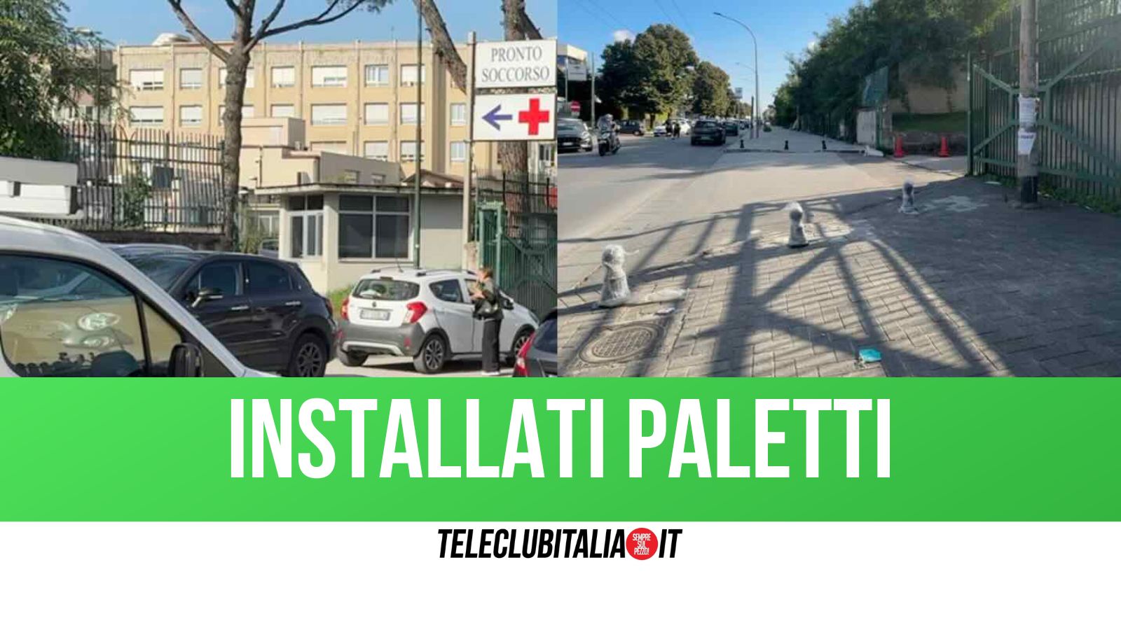 ospedale moscati stop al parcheggio selvaggio arrivano i paletti anti sosta