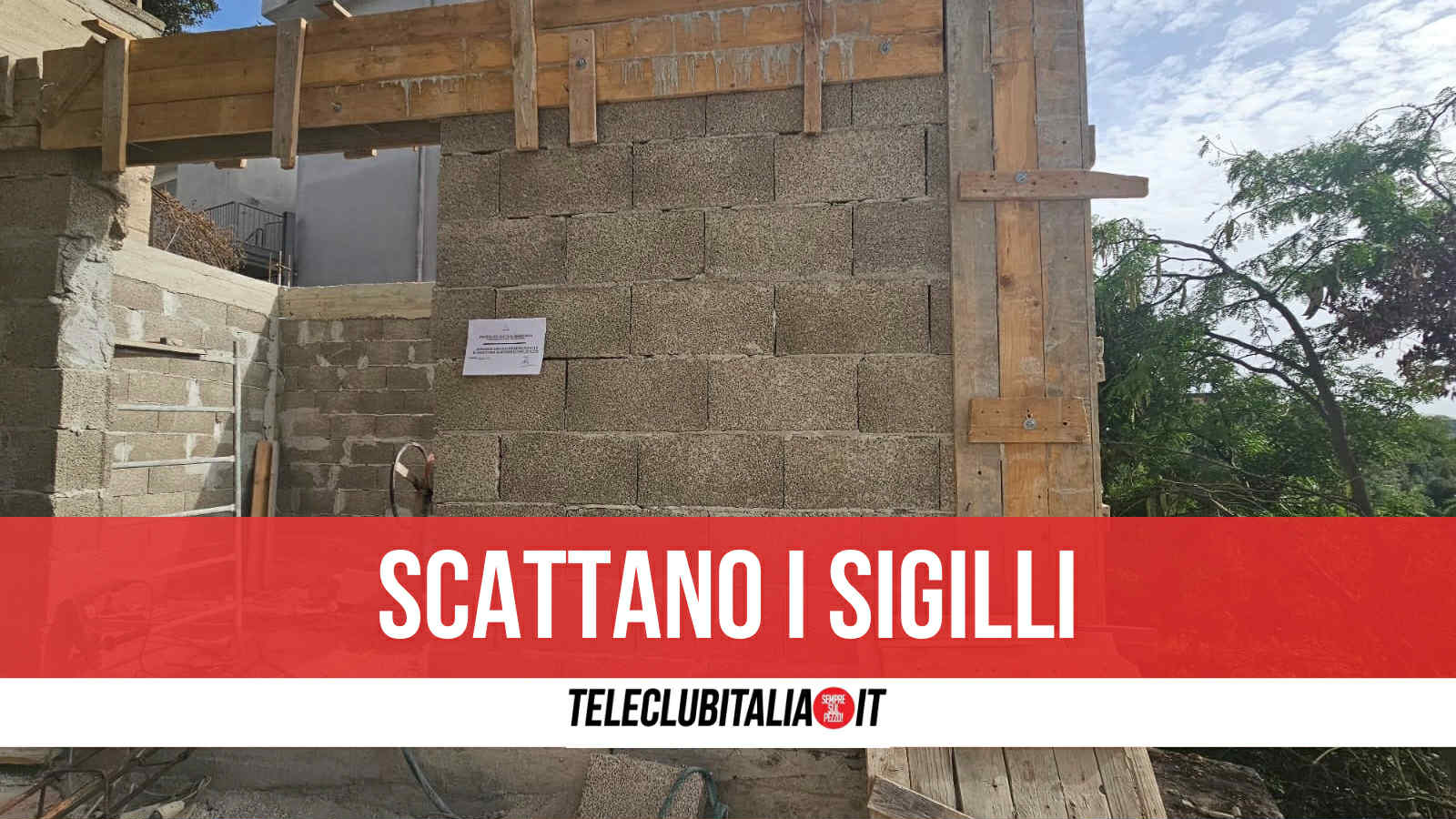 Napoli, bloccata costruzione di un edificio abusivo a Calata Capodichino