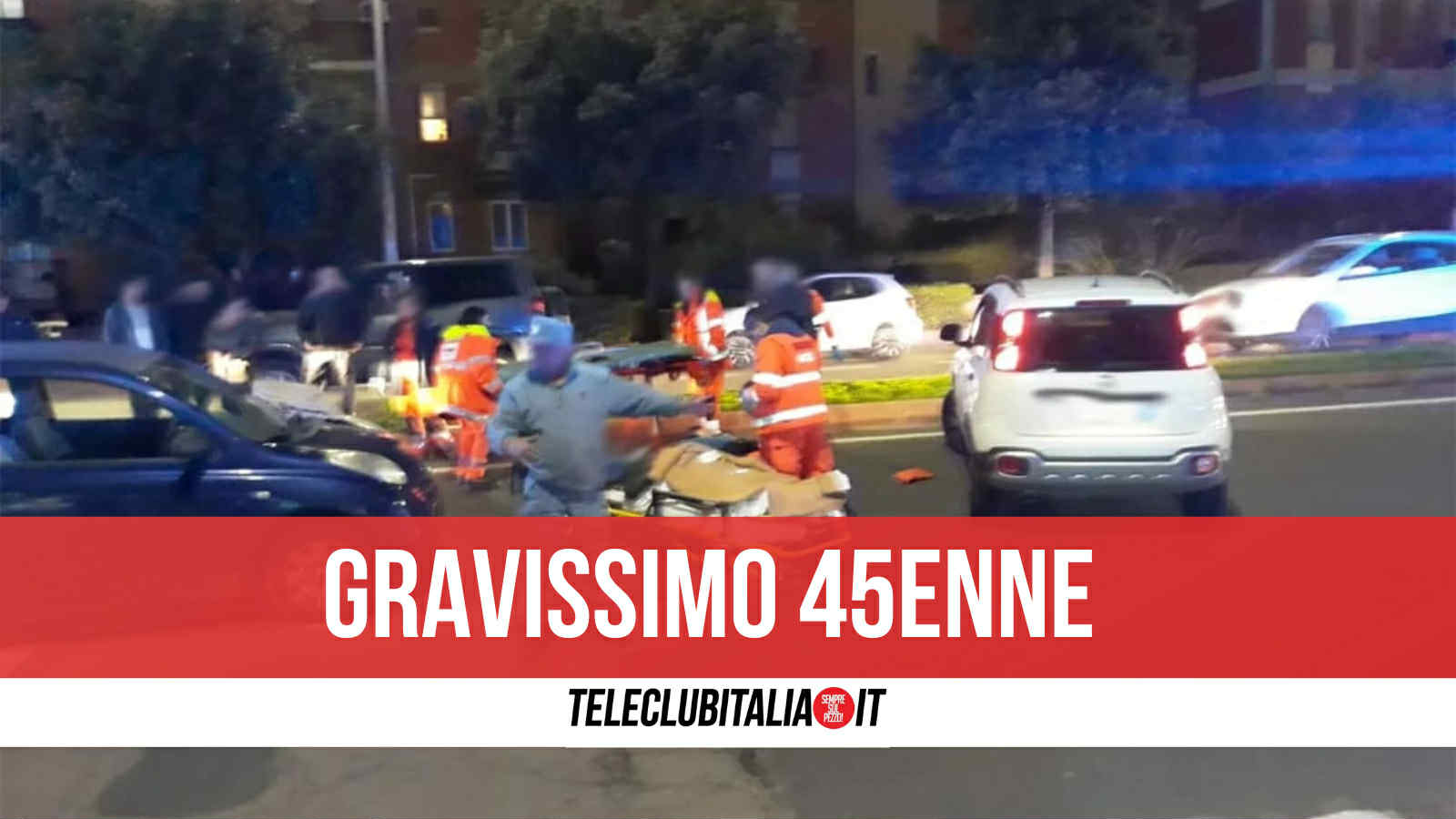 Ponticelli, 45enne travolto da automobile mentre attraversa la strada: è in fin di vita